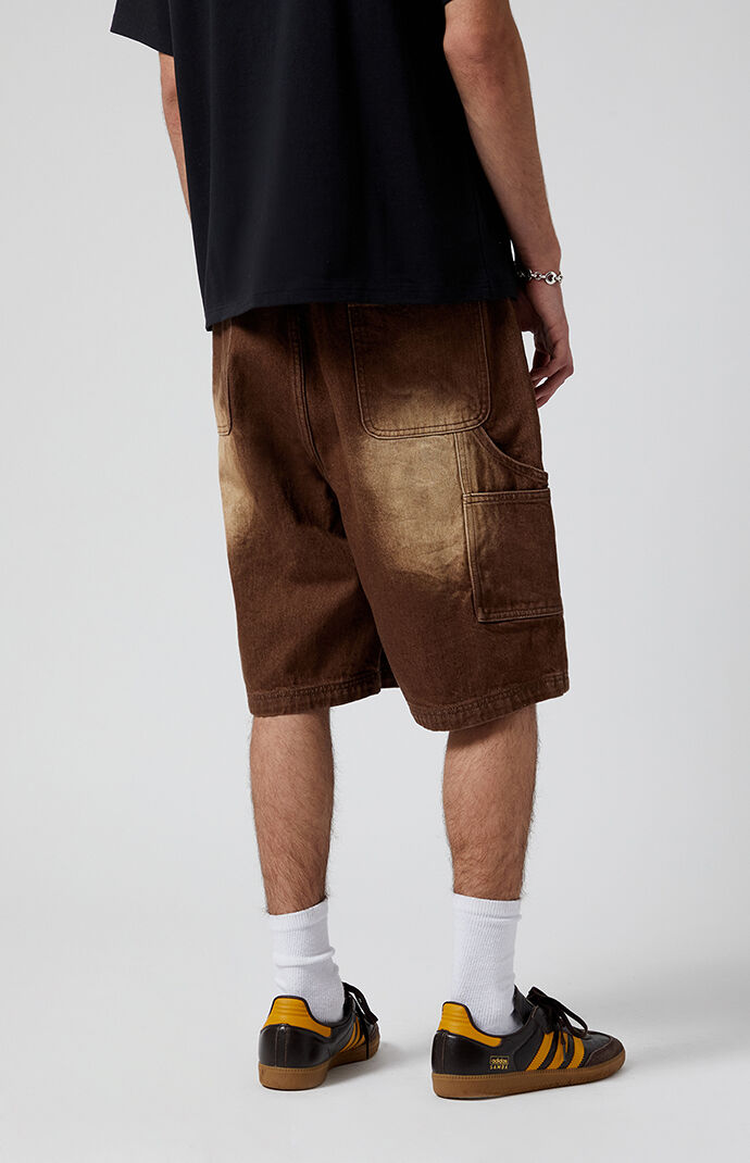 Pacsun Brown Extreme Baggy Denim Shorts | PacSun