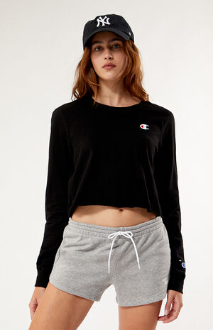 Long Sleeve Boyfriend Cropped T-Shirt image number 2