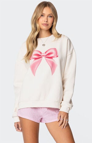 Bow Brat Printed Sweatshirt image number 1