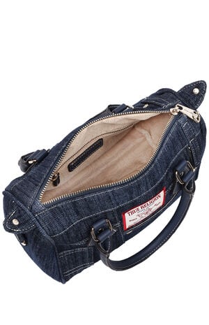 Dark Denim Heritage Satchel Bag image number 7