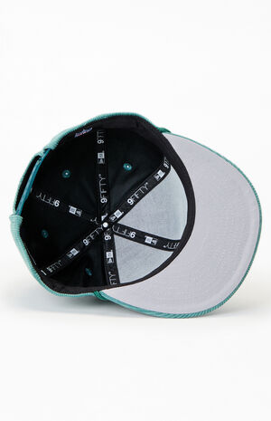 Green Philadelphia Eagles 9FIFTY Corduroy Rope Trim Snapback Hat image number 5