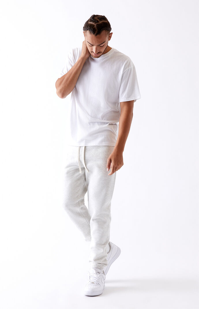 White jogger on sale sweatpants