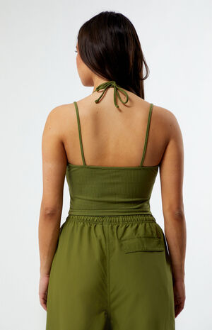 Olive Classics Ribbed Crop Top image number 4