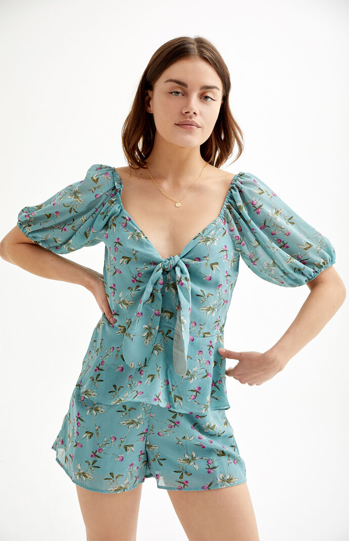 Suzette Tie Front Top