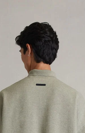 Seal Paneled Cropped Polo Shirt image number 5