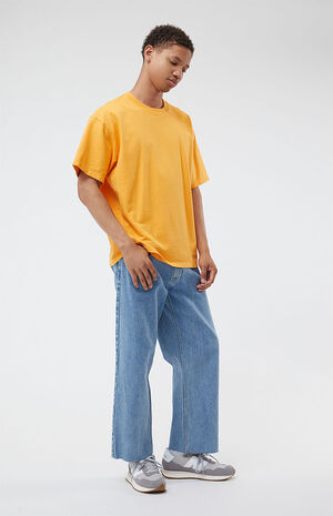 Orange Oversized Terry T-Shirt image number 4