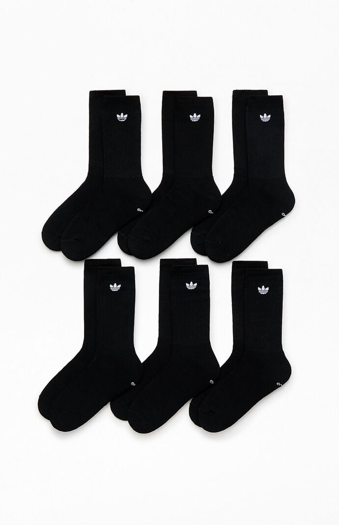 adidas 6 Pack Trefoil Crew Socks