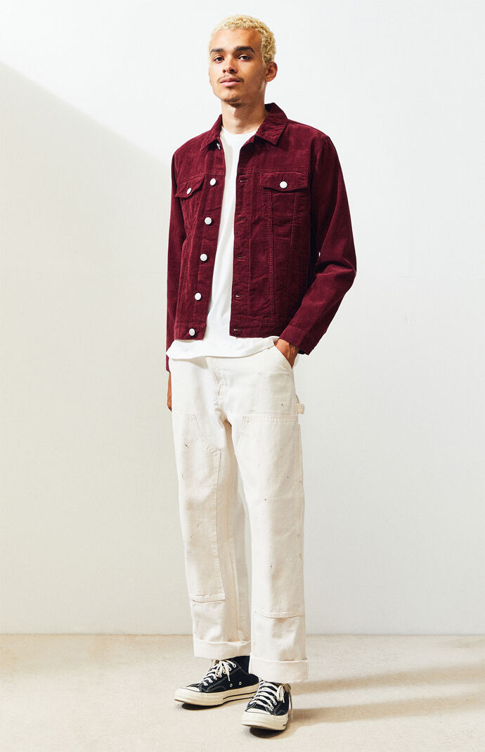 PacSun Red Classic Corduroy Jacket PacSun