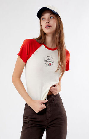 Pabst Blue Ribbon Circle Logo T-Shirt image number 3