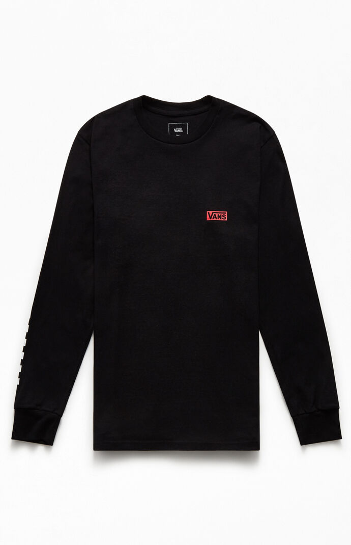 Two Tone Checker Long Sleeve T-Shirt