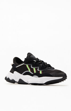 Black & Green Ozweego Shoes image number 1
