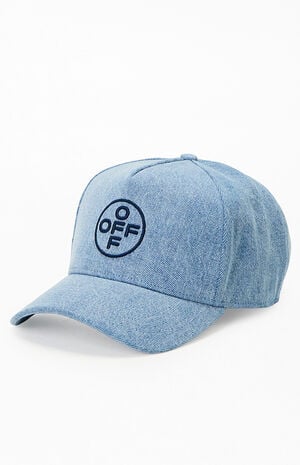 Pinch Front Denim Strapback Hat image number 4