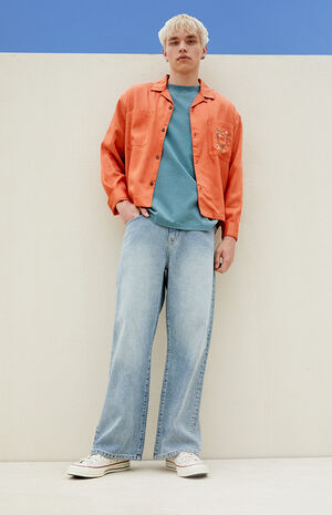 Eco Indigo Extreme Baggy Pants image number 1