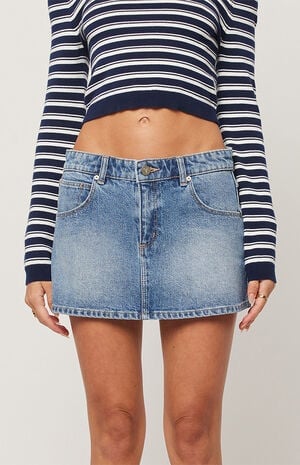 99 Paloma Low Rise Denim Mini Skirt image number 1