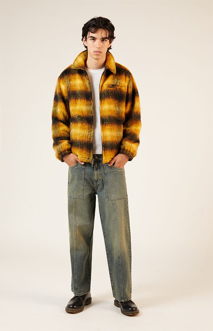 Yellow plaid skirt pacsun on sale