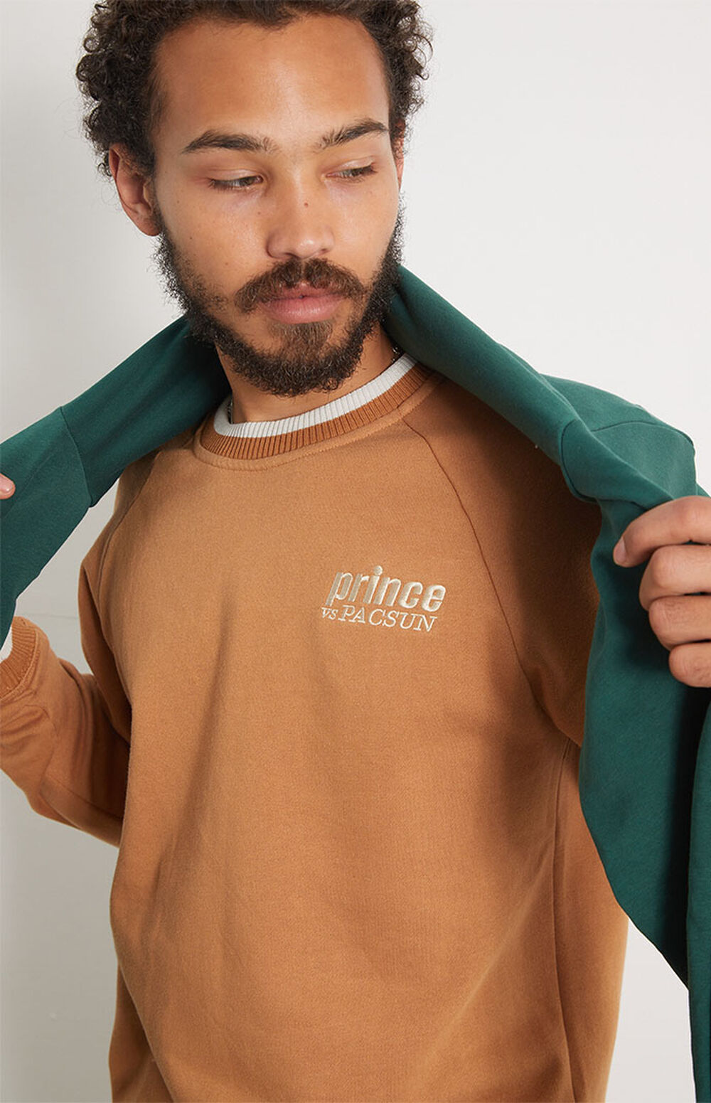 Prince x PacSun Fleece Crew Neck Sweatshirt PacSun