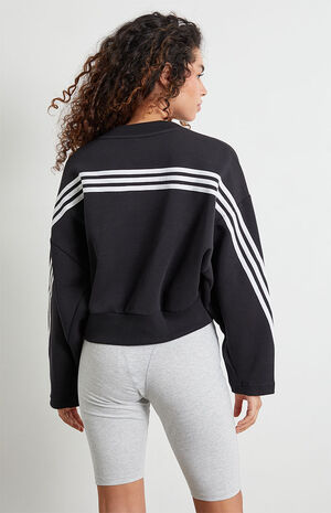 Eco Black FI 3-Stripes Crew Neck Sweatshirt image number 3