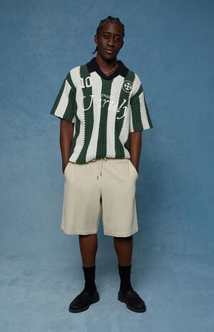 Cream Linen Shorts image number 2