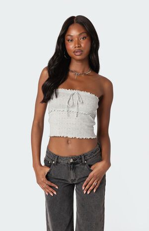 Savannah Pointelle Tube Top image number 3