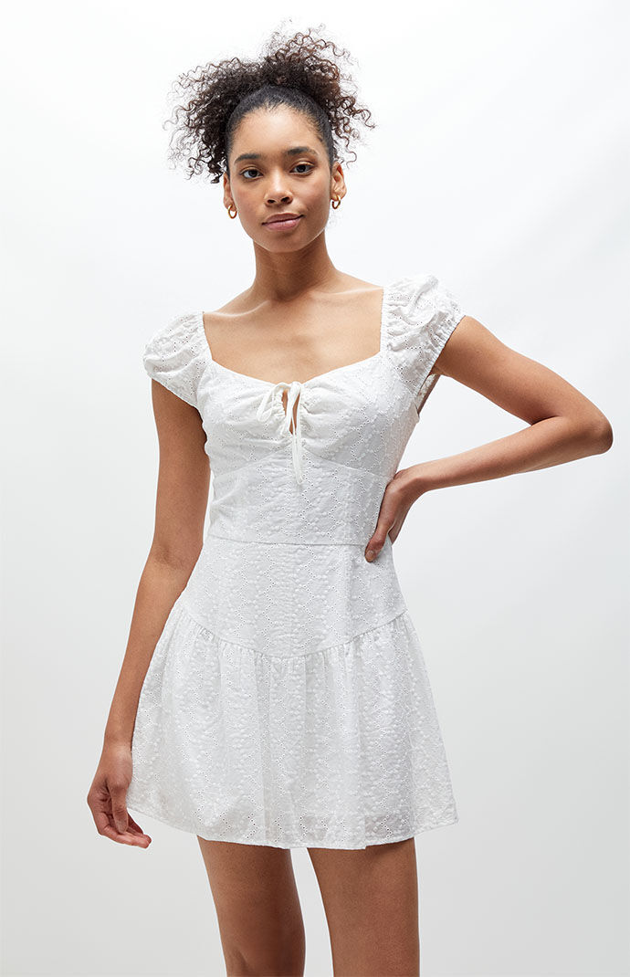LA Hearts Eyelet Mini Dress PacSun