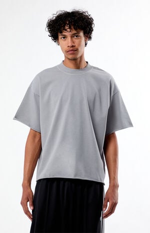 Gray Heavyweight Cropped T-Shirt image number 1