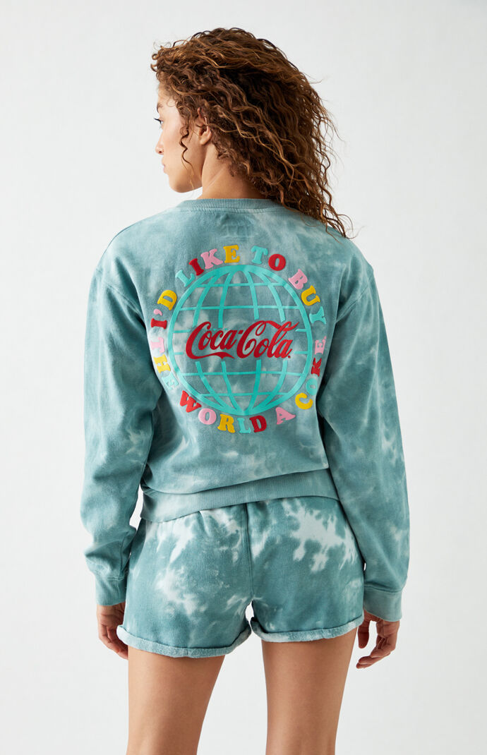 x Coca-Cola Teal Globe Sweatshirt
