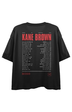 Kane Brown Tour Locations Cropped T-Shirt image number 3