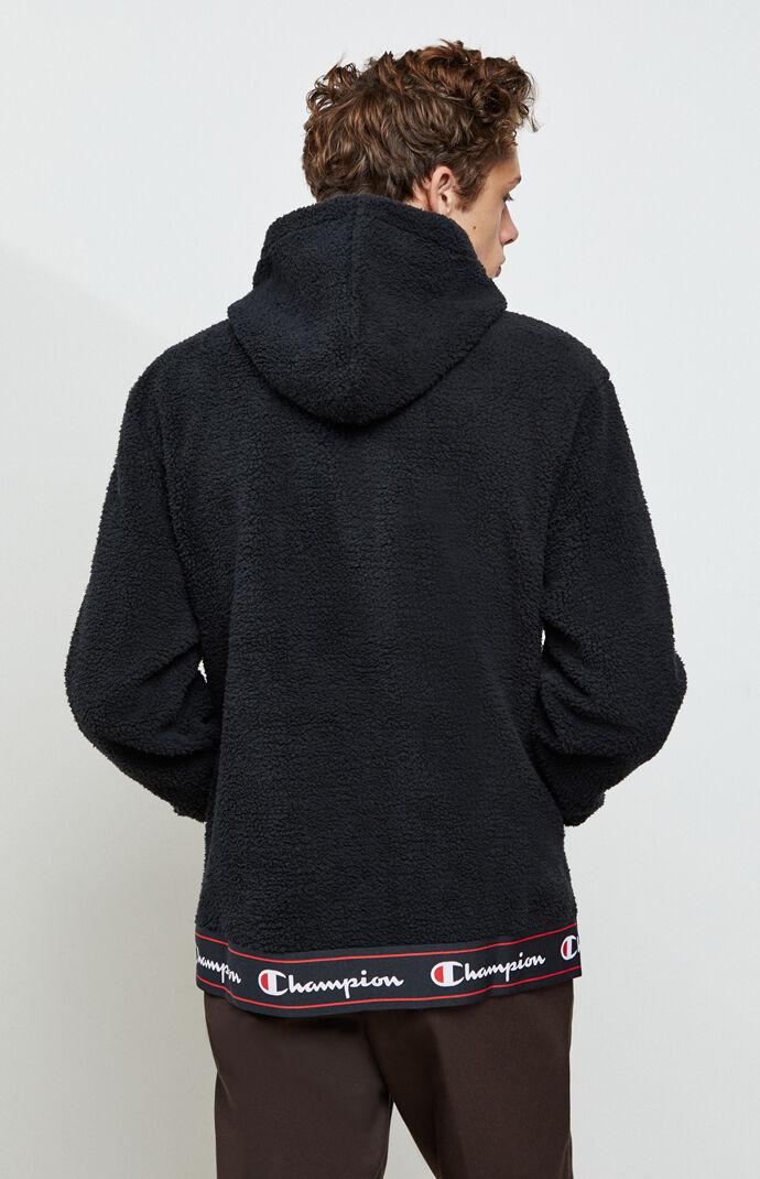 Champion big c sherpa half zipper hoodie on sale