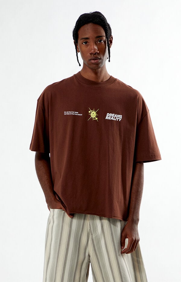 Pacsun Dreams Reality Cropped Boxy T-Shirt