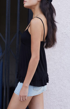 Black Babydoll Tank Top image number 2