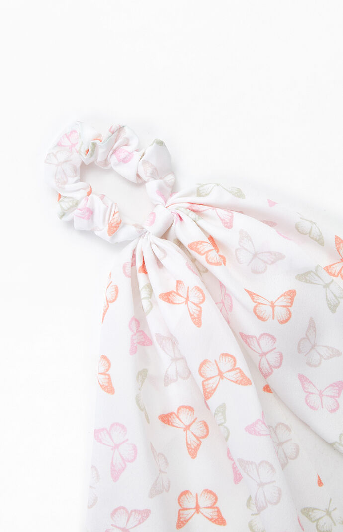 Multi Butterfly Flowy Scrunchie