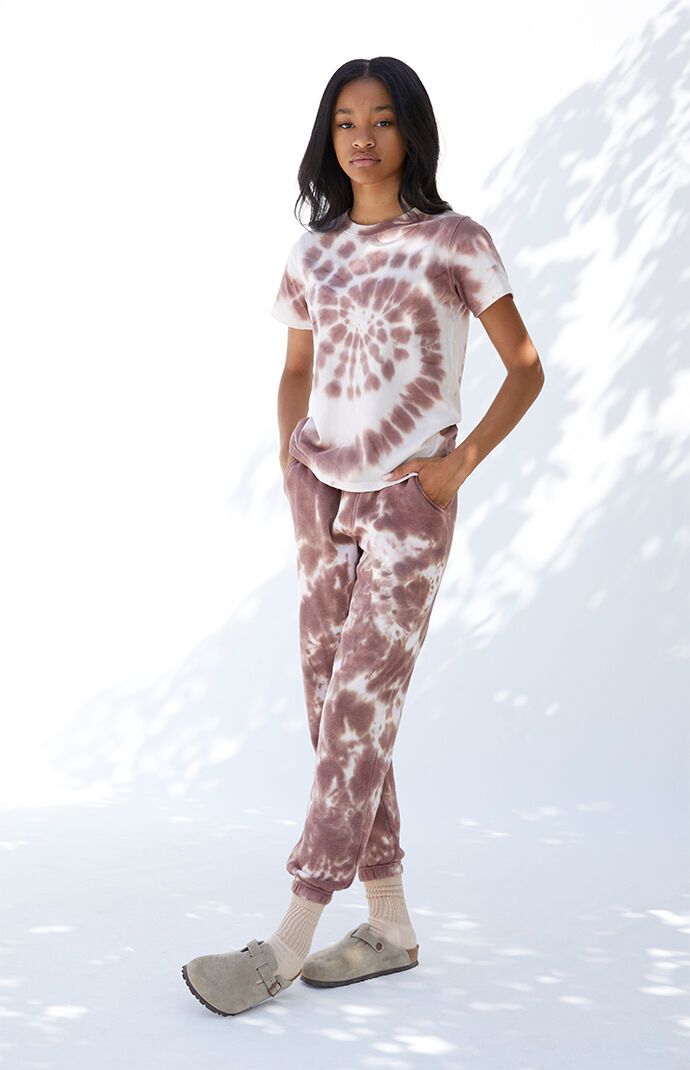 Pacsun tie dye drizair joggers with