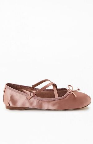 Women's Pink Zuri Strap Ballet Flats image number 1