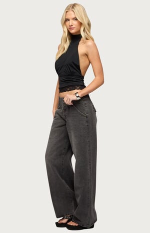 Meredith Low Rise Wide Leg Jeans image number 4