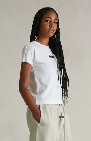 Women's Cloud White Tri-Blend Muscle T-Shirt image number 3