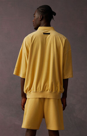 Light Tuscan Terry Cloth Short Sleeve Polo Shirt image number 4