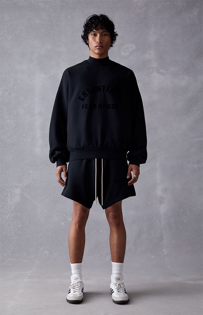 Fear of god sales essentials black crew neck