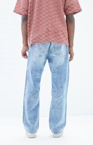 Grafitti Wash Baggy Jeans Grafitti Wash Baggy Jeans image number 5