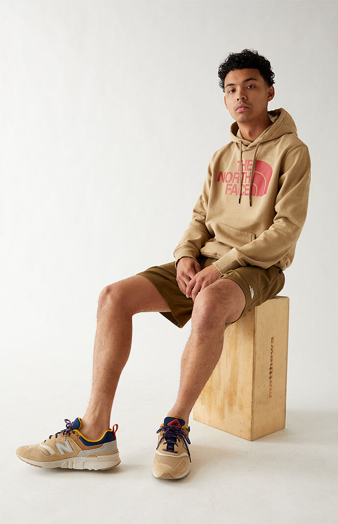 Tan Half Dome Pullover Hoodie
