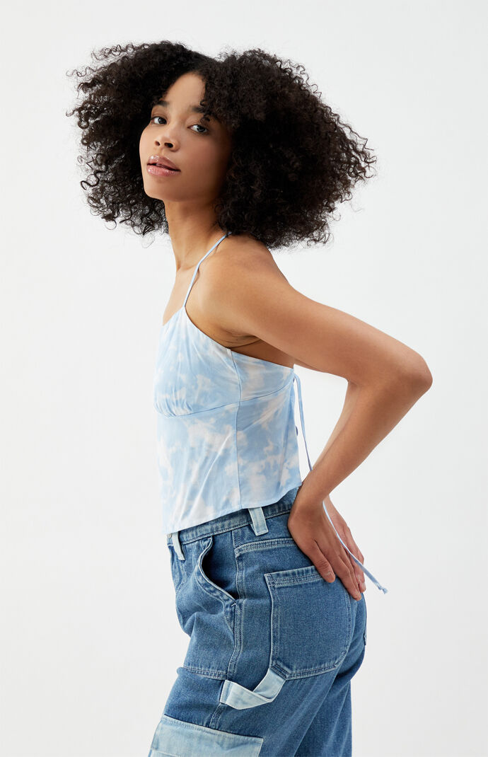 Lace-Up Back Cami Top