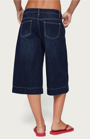 Letty Low Rise Denim Bermuda Shorts image number 3