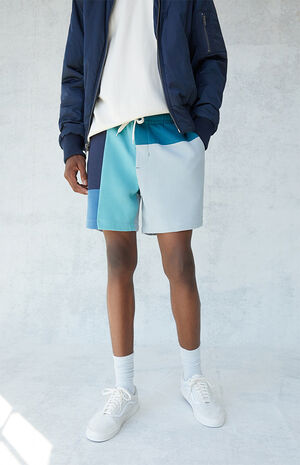 Patchwork Volley Sweat Shorts Patchwork Volley Sweat Shorts image number null