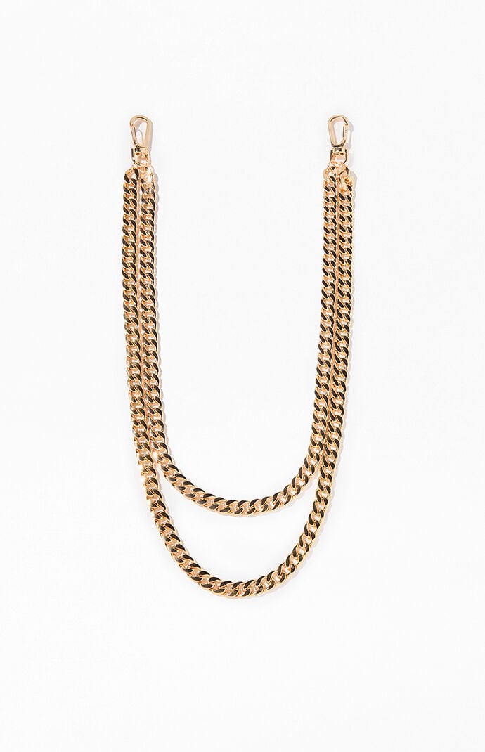 Pacsun Gold Double Wallet Chain