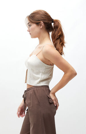 Double Tacked Split Cami Top image number 3