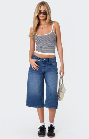 Saylor Striped Knit Tank Top image number 2