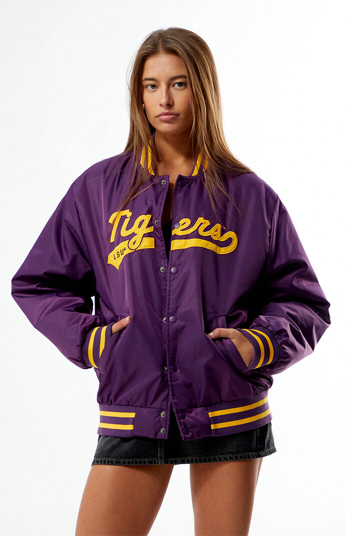 HYPE & VICE LSU Tigers A-Game Varsity Bomber Jacket