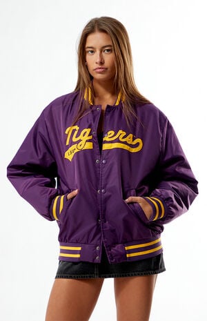 LSU Tigers A-Game Varsity Bomber Jacket image number 1
