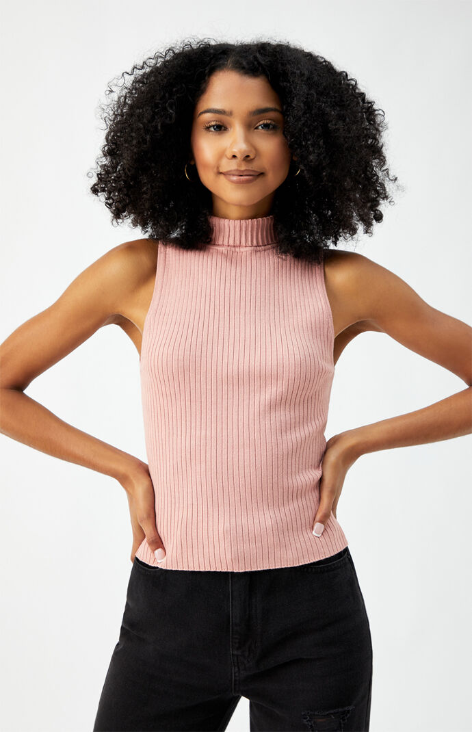 Turtleneck Knit Top