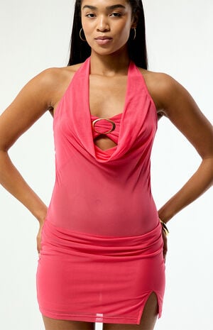Kaya Mesh Hardware Bustier Mini Dress image number 5