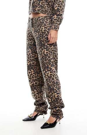 Leopard Carmela Straight Leg Jeans image number 2